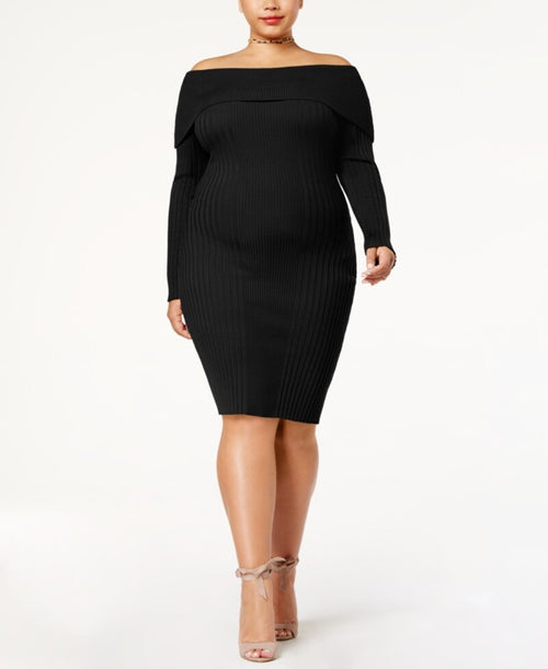Athletica Plus Size Ribbed Bodycon Dress