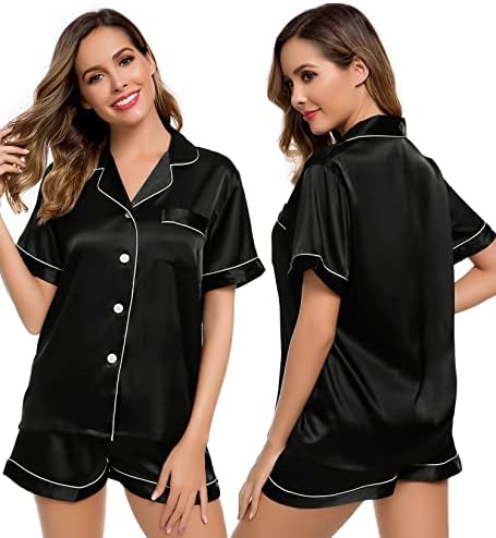 Athletica Satin Short Sleeve Pajama Set