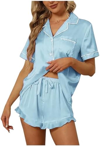 Athletica Satin Short Sleeve Pajama Set