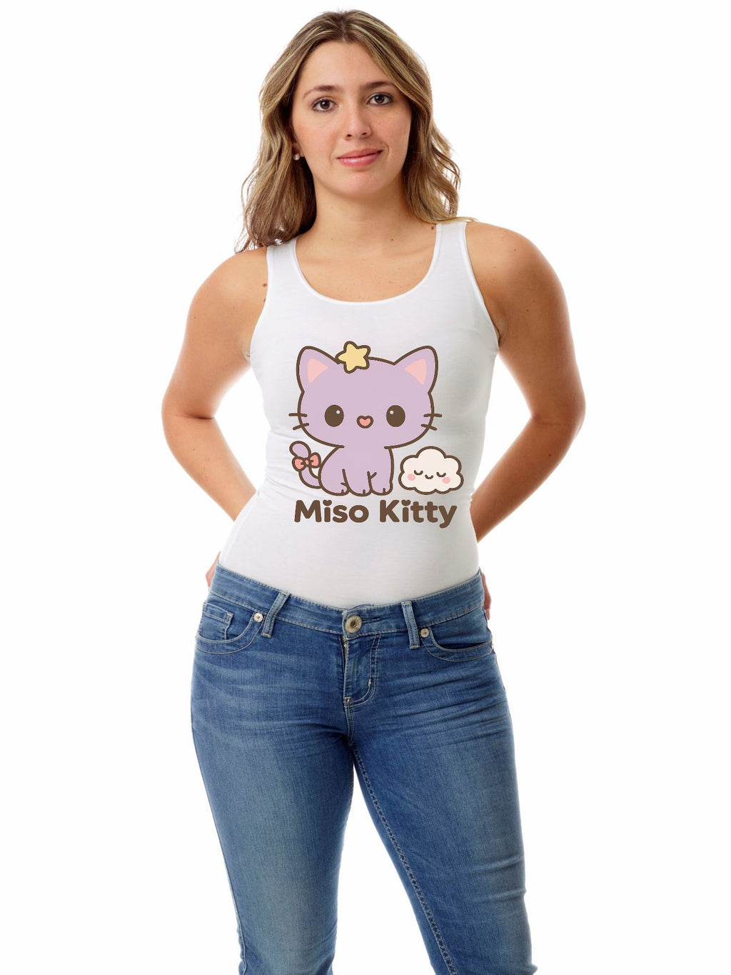 Women's Cotton Boat-Neck Sleeveless Top, Created for Clothing Design by Jesse